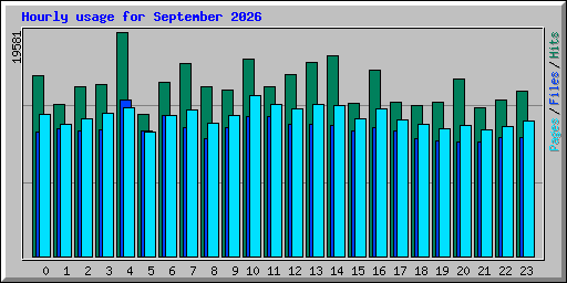 Hourly usage for September 2026